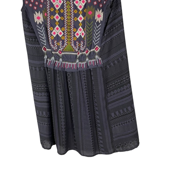 Anthropologie One September Embroidered Cap Sleeve Tunic Dress XS - Picture 6 of 9